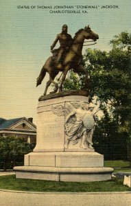 VA - Charlottesville. Statue of Stonewall Jackson