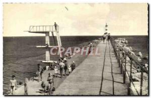 New Old Postcard The diving board and jetty (lighthouse)