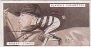 Player Vintage Cigarette Card Racing Caricatures 1925 No 24 Bobby Jones