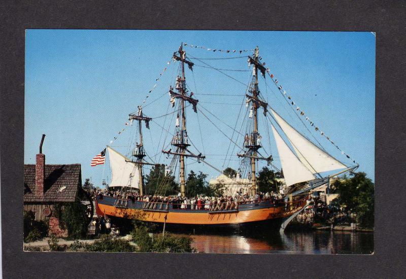 CA Windjammer Sailboat Ship Disneyland Amusement Park Anaheim California PC