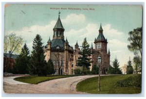 1909 Michigan State Reformatory Building Ionia Michigan MI Antique Postcard