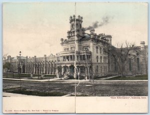 Anamosa Iowa Postcard State Reformatory Exterior Building 1907 Vintage Antique