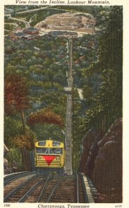 Vintage Postcard View from the Incline Lookout Mountain Chattanooga Tennessee TN