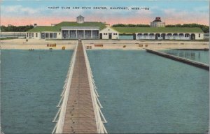 Postcard Yacht Club + Civic Center Gulfport  Mississippi MS