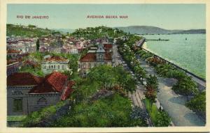 brazil, RIO DE JANEIRO, Avenida Beira Mar (1910s) (II)