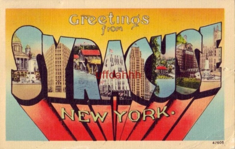 GREETINGS FROM SYRACUSE, NY 1943