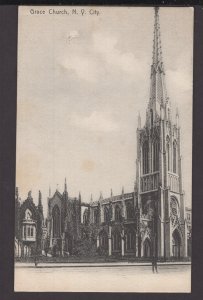 New York City Grace Church Published by  The Rotograph Co. N.Y. City - DB