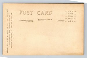 RPPC Lake Agnes Banff Alberta AB Canada UNP Postcard N14