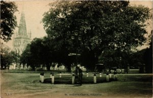 PC CPA SINGAPORE, ST.ANDREWS CHURCH, VINTAGE POSTCARD (b4347)