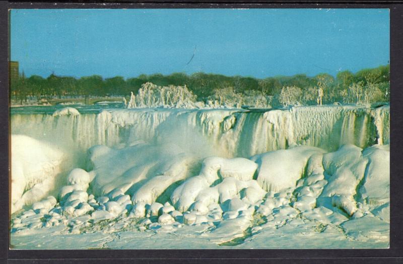 American Falls in Winter,From Niagara Falls,Ontario,Canada