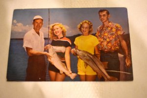 A Great Catch of Fish in Florida Waters Postcard H. W. Hannau Mike Roberts