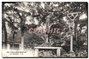 Old Postcard Paris Montmartre Calvary