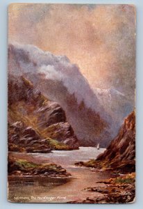 Vestland Norway Postcard The Hardangerfjord c1910 Unposted Oilette Tuck Art