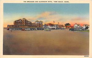 Maine  York Beach  The Breakers and Algonquin Hotel,