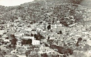 AXCO GUERRERO MEXICO-PANORAMA-CATHEDRAL-SPANISH ARCHITECTURE~REAL PHOTO POSTCARD