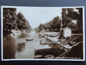 Kent: The Boating Station, Hythe Canal c1937 RP Postcard