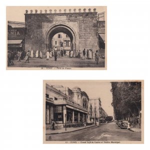 Tunisia Tunis Grand Café du Casino, Municipal Theater and French Gate unit of 2