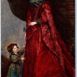 c1940s Geneose Lady With Her Child Painting Van Dyck Cleveland Museum Art A209