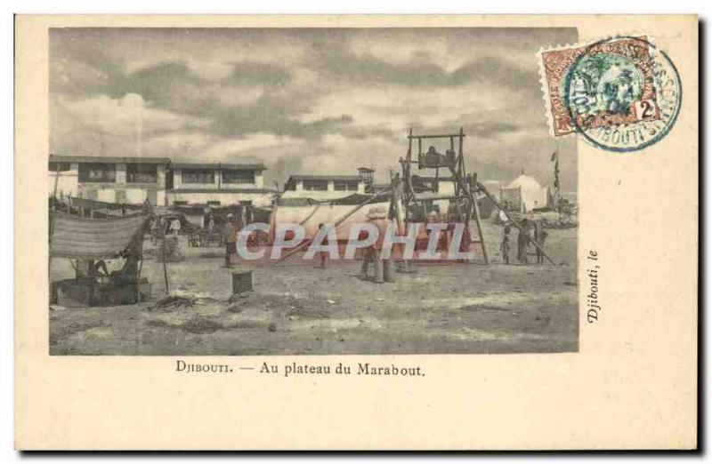 VINTAGE POSTCARD Djibouti Somali With the plate of the Marabout SIGNAL