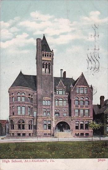 Pennsylvania Alleghany High School 1908