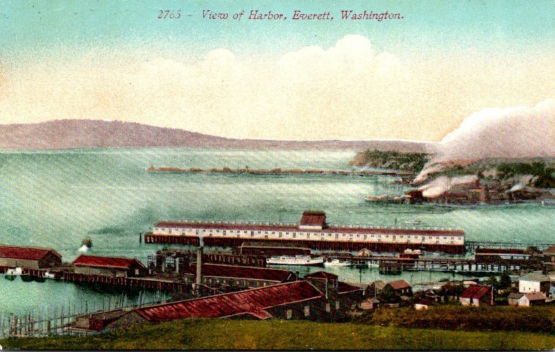 Washington Everett View Of Harbor