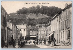 Joinville (Hte-Marne) France Postcard Rue Du Grand-Pont c1910 Antique