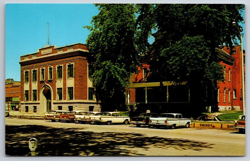 Crown Point Indiana~Lake County Jail & Criminal Court~1950s Postcard