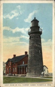 Painesville Ohio OH Fairport Harbor Lighthouse Light House Vintage Postcard