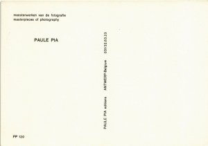 CPM PAULE PIA, MEESTERWERKEN VAN DE FOTOGRAFIE (d1863)