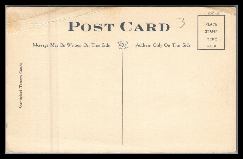 COMIC Postcard Fishing Slight wrinkle top right corner