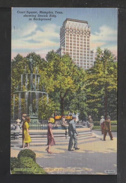 Court Square,Memphis,TN Postcard 
