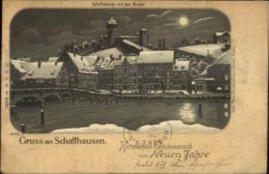 Gruss Aus Schaffhausen qitzerland c1900 Used Postcard