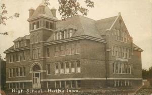 C-1910 Obrien County High School HARLEY IOWA RPPC real photo postcard 5392