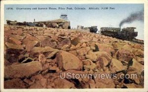 Observatory and Summit House, Pikes Peak - Colorado CO  