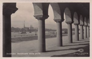 Stockholm Sodra Portik Sweden Real Photo Antique Postcard