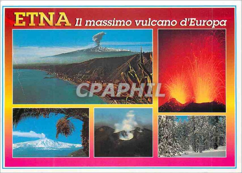 Postcard Modern Etna vulcano it massimo europa Sicilia