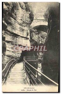 Old Postcard Aix les Bains Gorges du Fier