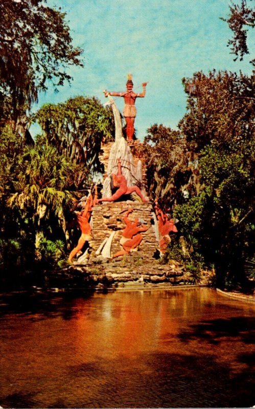 Florida Ormond Beach Tomoka State Park Giant Chief Tomoka Statue