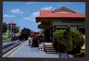 Pa Railroad Train Station Depot Strasburg Pennsylvania Postcard Amish Country