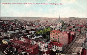 Aerial View Looking West from Du Pont Bldg, Wilmington DE Vintage Postcard S71