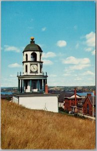 Vintage Old Town Clock Citadel Hill Halifax Nova Scotia Postcard H81