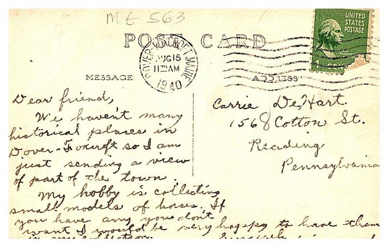 Maine Dover-Foxcroft , The New Post office