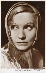 Elisabeth Bergner British & Dominions Film Star Real Photo Postcard