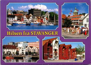 Greetings from Stavanger Norway Postcard multiview
