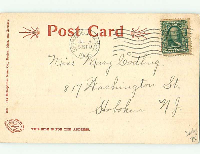 Pre-1907 BRIDGE Springfield Massachusetts MA A3452