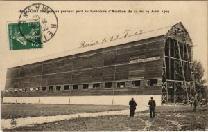 PC HANGAR DE DIRIGEABLES ZEPPELIN BALLOON AVIATION (a19456)