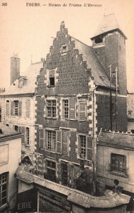 Vintage Postcard Maison De Tristan L'Hermile Cultural Landmark Tours France