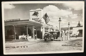 Mint Usa Real Picture Postcard RPPC Larry Studio Kendallville IN