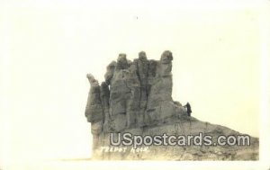 Real Photo - Teapot Rock, Wyoming