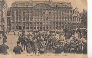 Belgium Postcard - Bruxelles - Grand' Place - Marche Aux Fleurs - Ref 1491A